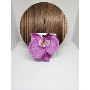 Purple Orchid Flower Hair Clip | Tropical Floral Accessory | Statement Hair Pc